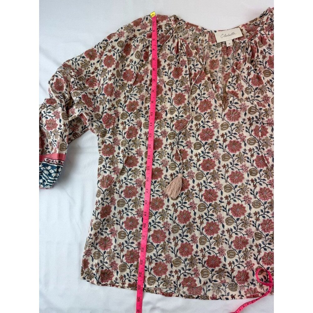 Cleobella Floral Blouse Women’s Size Medium - Picture 5 of 6